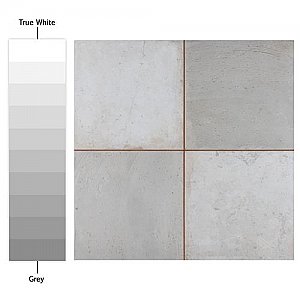 Kings Clay Checker Silver 17-3/4" x 17-3/4" Ceramic Floor/Wall Tile - Sold Per Case of 5 - 11.17 Square Feet Per Case