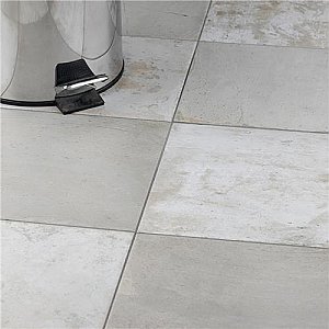 Kings Clay Checker Silver 17-3/4" x 17-3/4" Ceramic Floor/Wall Tile - Sold Per Case of 5 - 11.17 Square Feet Per Case