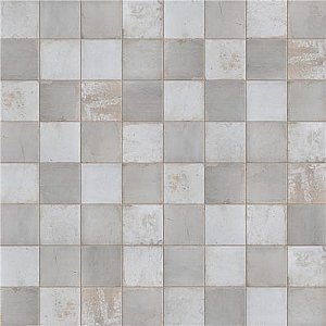 Kings Clay Checker Silver 17-3/4" x 17-3/4" Ceramic Floor/Wall Tile - Sold Per Case of 5 - 11.17 Square Feet Per Case