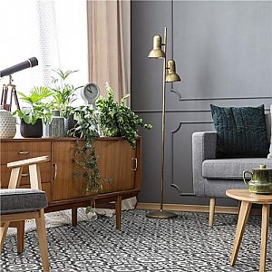 Berkeley Essence Grey 17-3/4" x 17-3/4" Ceramic Tile - Per Case of 6 - 13.32 Square Feet