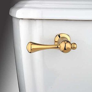 Buckingham Toilet Flush Lever Handle - Polished Brass