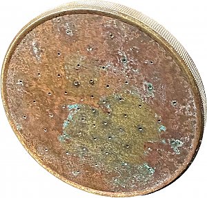 Antique 2 pc. Porcelain & Brass Shower Head - Circa 1920