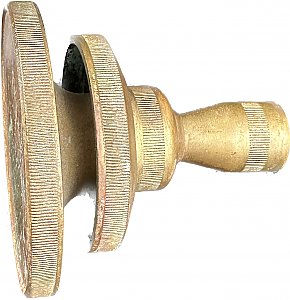 Antique 2 pc. Porcelain & Brass Shower Head - Circa 1920