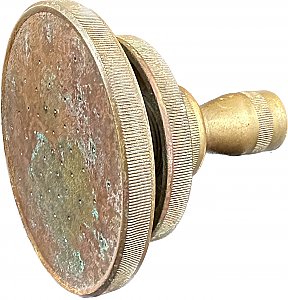 Antique 2 pc. Porcelain & Brass Shower Head - Circa 1920