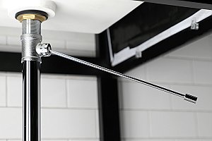 Fauceture KS8101 Pop-Up Bathroom Sink Drain without Overflow, Polished Chrome
