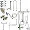 Kingston Brass CCK2181PL Vintage High-Arc Gooseneck Clawfoot Tub Faucet Package, Polished Chrome