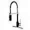 Gourmetier LS8777NYL New York Single-Handle Pre-Rinse Kitchen Faucet, Matte Black/Polished Chrome