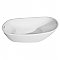 54-Inch Acrylic Single Slipper Freestanding Tub with Drain, White