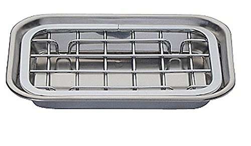 Stainless Steel InterDesign Sinkworks Two Piece Soap Dish Small New, Chrome 