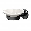 Latitude 2 Porcelain Soap Dish Holder - Matte Black