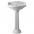 Vitreous China Small 23" Traditional Pedestal Sink