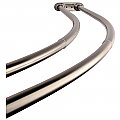 Kingston Brass Adjustable Double Curved Stainless Steel Shower Curtain Rod, Brushed Nickel