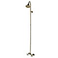 Vintage Exposed Shower Combo - Antique Brass