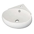 Fauceture Minim Corner Bathroom Sink - White