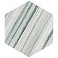 Flow Hex Green 8-5/8" x 9-7/8" Porcelain Floor & Wall Tile - 25 Tiles Per Case - 11.5 Sq. Ft.