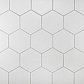 Textile Basic Hex White 8-5/8" x 9-7/8" Porcelain Tile - Sold Per Case of 25 - 11.56 Square Feet