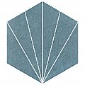 Aster Hex Azul 8-5/8" x 9-7/8" Porcelain Floor and Wall Tile - Per Case of 25 - 11.56 Sq. Ft.