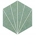 Aster Hex Verde 8-5/8" x 9-7/8" Porcelain Floor and Wall Tile - Per Case of 25 - 11.56 Sq. Ft.