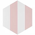 Porto Capri Hex Rose 8-5/8"x 9-7/8" Porcelain Tile - Per Case of 5 Sheets - 5.30 Sq. Ft.