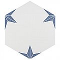 Stella Hex Azul 8-5/8" x 9-7/8" Porcelain Tile - Per Case of 25 Tile - 11.56 Sq. Ft. Per Case