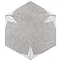 Stella Hex Mist 8-5/8" x 9-7/8" Porcelain Tile - Per Case of 25 Tile - 11.56 Sq. Ft. Per Case