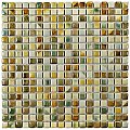 Rustica Mini Springfield 12" x 12" Porcelain Mosaic Tile - Green & Tan - Per Sheet - 1 Square Feet