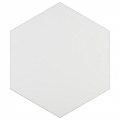 Apini Hex Matte White 9-1/8" x 10-1/2" Porc Floor & Wall Tile - Sold Per Case of 14 - 7.14 Sq. Ft.