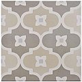 Caprice Pastel Bowtie 7-7/8" x7-7/8" Porcelain Tile - Brown/Tan- Per Case of 25 - 11.46 Square Feet