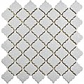 Hudson Tangier Crystalline Grey 12-3/8" x 12-1/2" Porcelain Mosaic Tile - Sold Per Case of 10- 10.96 Square Feet