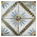Kings Marrakech Blue 17-5/8"x17-5/8" Ceramic Floor and Wall Tile - Per Case of 5 -10.95 Square Feet