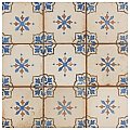 Mirambel Azul 13" x 13" Ceramic Floor & Wall Tile - 10 Tiles Per Case - 12.0 Sq. Ft.