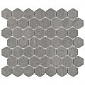 Liverpool 1-1/2" Hex Light Grey Ceramic Mosaic Tile - Sold Per Sheet - .81 Square Feet Per Sheet