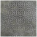 Antigua Deco Graphite 13" x 13" Porcelain Floor & Wall Tile - Sold Per Case of 9 - 10.8 Sq. Ft.