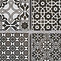 Classico 4" Black 11-5/8" x 11-5/8" Porcelain Mosaic Floor & Wall Tile - Sold Per Case of 10 - 9.6 Sq. Ft.