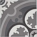 Cemento Queen Mary Storm - 7-7/8" x 7-7/8" Handmade Cement Tile - Per Case of 12 - 5.51 Sq. Ft