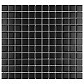 Metro Square Matte Black 10-3/4 x 11-3/4 Porcelain Mosaic Tile - Sold Per Case of 10 - 9.0 Sq. Ft.