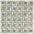 Crag Spiral Multi Sunset 12" x 12" Slate Mosaic Tile - Sold Per Tile - 1.0 Square Feet