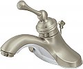 Kingston Brass 4 in. Centerset Bathroom Faucet - Brushed Nickel