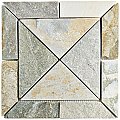 Crag Vintage Arizona Quartzite 12" x 12" Natural Stone Mosaic Tile - Sold Per Case of 5 - 5.11 Square Feet