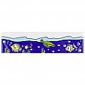 Captain Fishie 2" x 7-7/8" Ceramic Wall Trim Tile - Sold by the individual piece