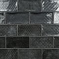 Camden Decor Nero Charcoal 4" x 8" Ceramic Subway Wall Tile - Sold Per Case of 50 - 11.90 Square Feet
