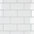Projectos Glossy White 3-7/8"x 7-3/4" Ceramic Tile - Per Case of 50 Pieces - 11 Sq. Ft.