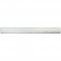 White Rope 1" x 9-3/4" Ceramic Pencil Wall Trim Tile - Sold by the individual piece