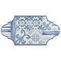 Royal Garden Provenzal Blue 6-1/4" x 12-3/4" Porc  Floor & Wall Tile - 20 Tiles Per Case - 8.8 Sq. Ft.