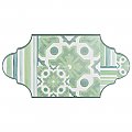 Royal Garden Provenzal Green 6-1/4" x 12-3/4" Porcelain Floor & Wall Tile - 20 Tiles Per Case - 8.8 Sq. Ft.