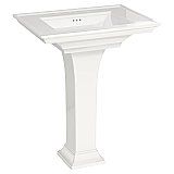 American Standard Town Square 30" Pedestal Sink - 8" Widespread Drilling - White