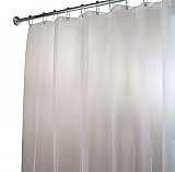 Oversized Frosted Shower Curtain Liner - 108" x 72" - For Clawfoot Bathtubs