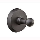Sandcast Bronze Towel or Robe Hook - Multiple Backplates and Finishes Available