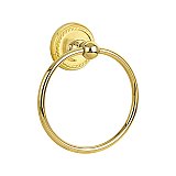 Solid Brass Towel Ring - Multiple Backplates and Finishes Available