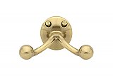 Solid Brass Double Hook - Multiple Finishes Available